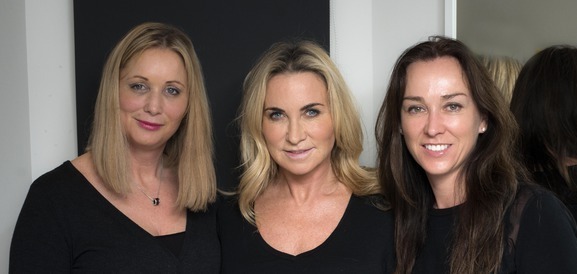Victoria and Charlotte with Meg Matthews